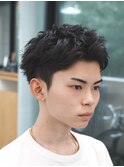 メンズ刈り上げスパイキーショートビジネスショート