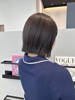 ケーツー 谷町(K-two)&nbsp;切りっぱなしボブ*大人ボブ*グレージュカラー*髪質改善*縮毛矯正