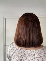 ディシェーレローブ(die Schere Lob) ほんのりピンクブラウンで艶カラー