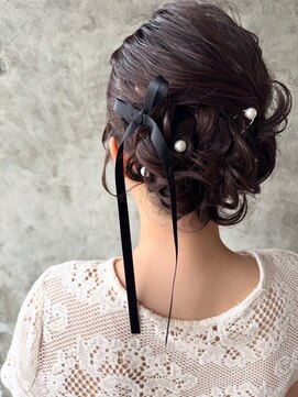ヘアーメイク グレース 本店(HAIR MAKE GRACE) お呼ばれヘアセット／リボンアレンジ