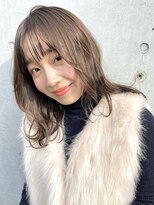 サンドイエナ 横浜店(sand yena)&nbsp;ボブディオリーブベージュ髪質改善縮毛矯正フェイスレイヤー