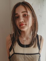 スミス 上野(smith)&nbsp;レイヤーカットハッシュカット顔まわりミディアムロング