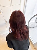 ナビ 船橋駅(nabi)&nbsp;ブリーチでつくるピンクレッドカラー