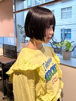 ノル 栄矢場町(nol)&nbsp;顔まわり姫カットボブ×レッドブラウン