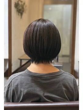 ヘアー マインド(hair MIND) 立体感を引き出す丸みショートボブ【辻堂/髪質改善/ヘッドスパ】