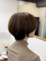 ファーストステップ 表参道(FIRST STEP)&nbsp;小顔見せミニボブ切りっぱなしボブくびれボブ前髪あり外はね丸み