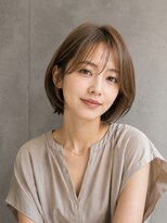 ミリール (Mireel) 乾かすだけでまとまるボブ/透明感ブラウン