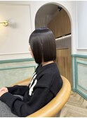くびれレイヤー/オリーブベージュ/顔周り/シースルー/柏