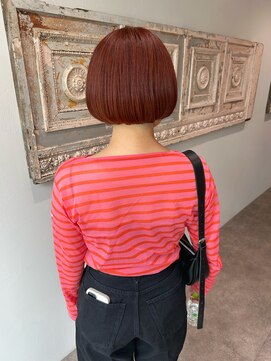 アンユヘアー 与野駅前店(unu.hair) 【与野】30代40代50代60代ボブ/レッドオレンジカラー/髪質改善