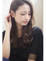【添田】簡単スタイリングなデジタルパーマグレージュロング