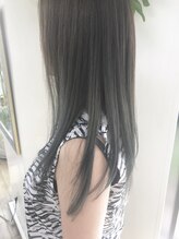 ヘアースペース クラフト(hair space CRAFT)&nbsp;ブリーチ+アッシュグレイ　ロングヘア