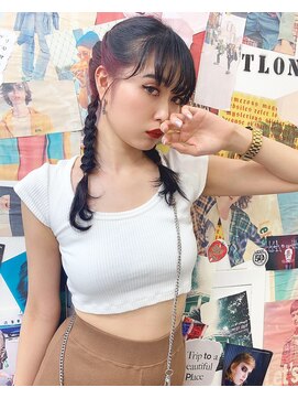 トロニー(TLONY) TLONY渋谷 hori インナーカラー レッド