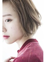 ミエル ヘア 新宿(miel hair)&nbsp;〈mielhair新宿〉ナチュラルショートボブ　透明感カラー