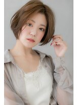 カバーヘア イヴ 戸頭店(COVER HAIR EVE) センターパート大人フェミニン小顔ボブルフY戸頭20代30代40代