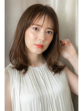 カバーヘア ブリス 大宮西口(COVER HAIR bliss) ニュアンスカラー大人ガーリーくびれミディY大宮20代30代40代