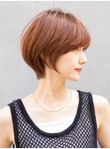 青山 表参道 ショートカット 30代40代 チョコレートブラウン