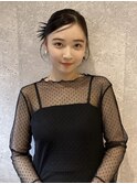 三軒茶屋_レディース_ヘアアレンジ_ヘアセット_黒髪_オイル_小顔