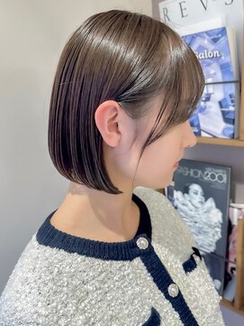 ロンド ブランシュ 錦糸町北口(Lond blanche) 耳かけが可愛い!骨格に合わせた似合わせカットボブ!畠中ケント