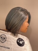 アパートメントオブソロン 錦糸町(The Apartment of Solon) 切りっぱなしボブ×シルバーブルー