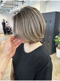 short contrast balayage