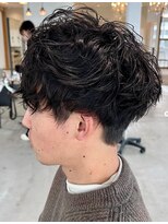 グランデュール 焼津店(GRANDEUR)&nbsp;ナチュラルパーマ×ツーブロックショート