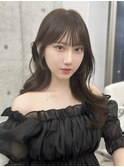 表参道韓国レイヤーカット/赤み消しカラー/チョコレートカラー