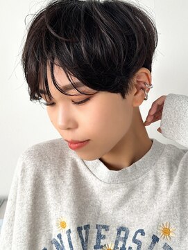 ラフィス ヘアー フォンテ 松山銀天街店(La fith hair fonte) 【La fith】マッシュショート×黒髪