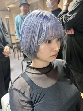 ピリオド 赤坂(Period.) 綺麗な色落ち！ブルーバイオレットシルバー