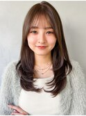ホワイトブロンド美髪小顔カットくせ毛風カールワンカール