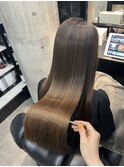 ナチュラルベージュ×髪質改善