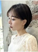 *岩田莉奈*うる艶カラー髪質改善　丸みショート　新宿