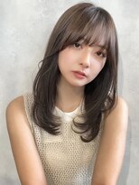 オリンテ バイ レシッド 表参道(orente by rcid)&nbsp;髪質改善顔周りレイヤーカット酸性ストレートラベンダーベージュ