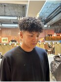 ツイストスパイラルパーマケアパーマテーパーフェード眉毛カット