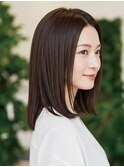 30-40代にオススメ★艶髪ロングボブストレート