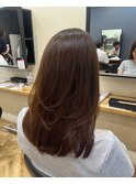 レイヤーカット［くびれヘア/ハイライトカラー］長野歌穂