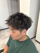 コードバイケンジ 戸塚(CODE by KENJE)&nbsp;ソフトツイストパーマで作る爽やかアップバング