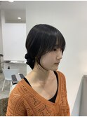 顔周りカット/ダークカラー　【山中】