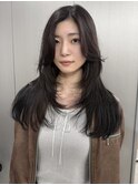 ダークブラウン+レイヤーカット