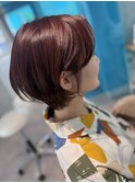 ショート×ピンクブラウン