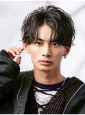 ツイストシャドウパーマ×センターパート