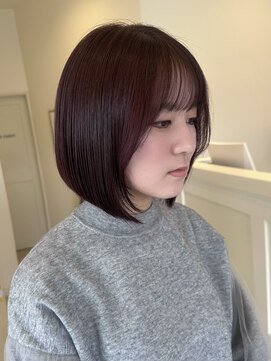 サラ ビューティー サイト 古賀店(SARA Beauty Sight) ブリーチなし/暖色/艶カラー/ボブ/髪質改善/10代20代30代