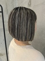 プラスシー(+C) ボブにも立体感地毛にハイライト!福岡ハイライト/白髪ぼかし