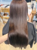 アクシス ナゴヤ(AXIS NAGOYA) 【なつミ】ダークパープル/ナチュラルショート/夏のヘアアレンジ