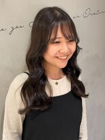 ラボアン 梅田店(lab.em.)&nbsp;オリーブベージュ／ブリーチなしダブルカラー／髪質改善