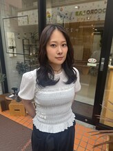 ここち 髪処 大島駅&nbsp;デジタルパーマ×大人セミロング　朝のスタイリングを楽に