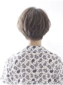 ひし形ショートボブ/大人ショートヘア/40代/50代/60代/表参道