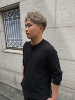 ハイセンス(HISENSE)&nbsp;メンズカラーミルクティーベージュアップバングメンズカットGIA