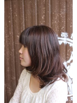 オーバーキャプテンネイキッド(OVER CAPTAIN NAKED) 癒し系ふんわりグラデカラー（ミディアムカール）