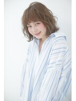 リー 甲子園(Lee) 毛先パーマ×ミルクティーベージュ