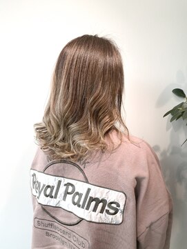 ミチ(mich) おしゃれ白髪カラーバレイヤージュ◎20代30代40代